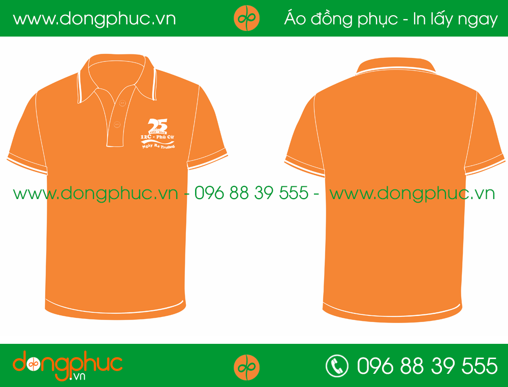 Áo phông đồng phục lớp 12C Phù Cừ